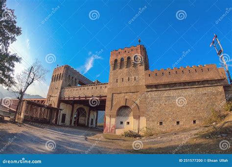 Attock fort railway Bridge stock photo. Image of facade - 251577200