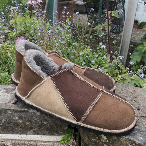 Genuine Sheepskin Slippers beautifully made in UK unique colour & detail