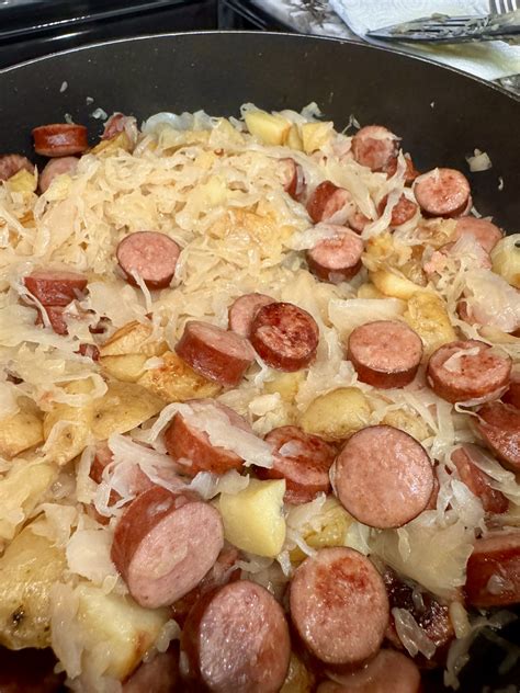 Sausage, Sauerkraut and Potatoes - The Lazy K Kitchen