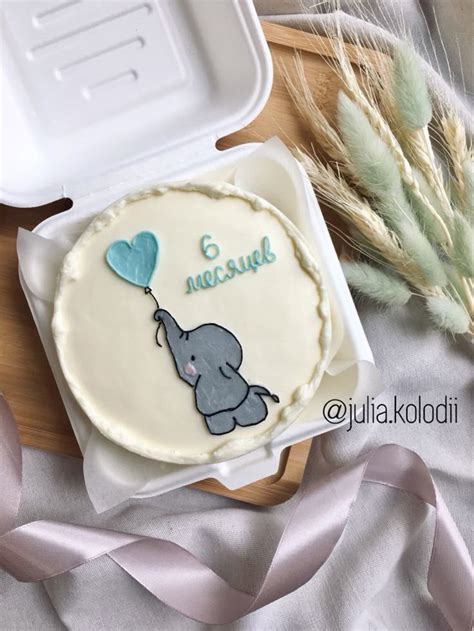 Детский бенто тортик 💙 | Торт для ребёнка, Мини-торт, Домашний торт на ...