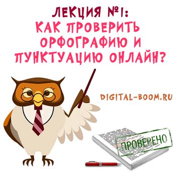 Как проверить правописание, орфографию и пунктуацию онлайн?