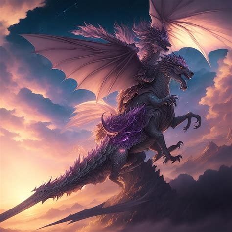 Premium Photo | Flying Dragon kids castle fantasy