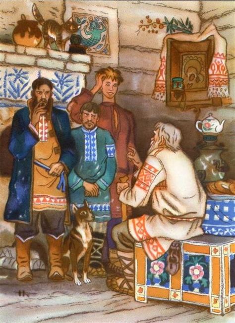 Старший умный был детина, средний сын и так и сяк, младший вовсе был ...