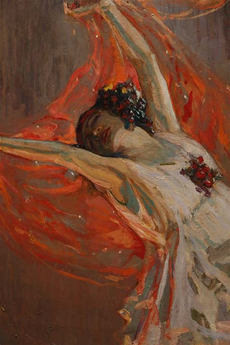 Detalle de uno de los retratos que John Lavery hizo de Anna Pavlova ...