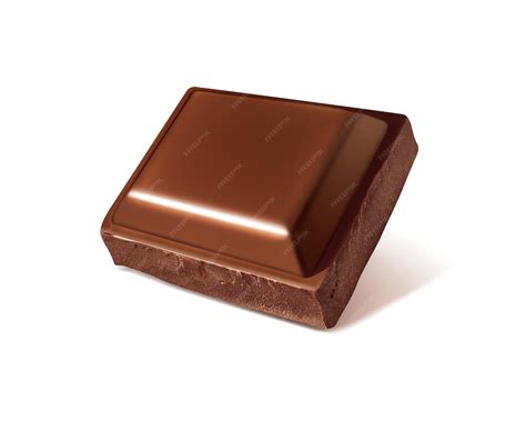 Premium Photo | Square chocolate bar with a dark brown color