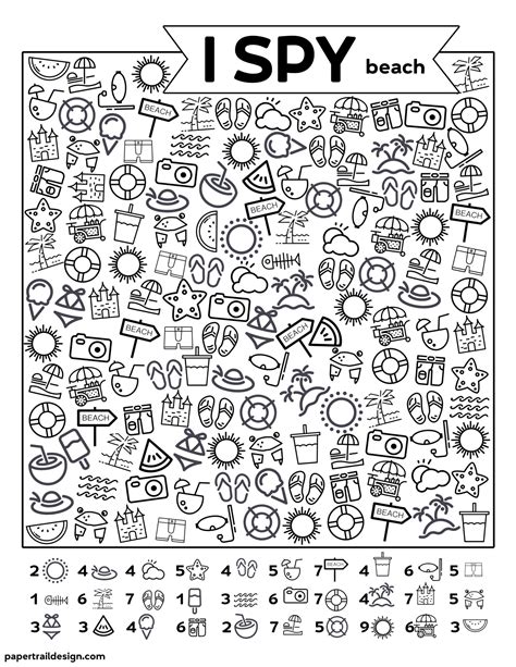 I Spy Ice Cream Coloring Pages - Coloring Cool