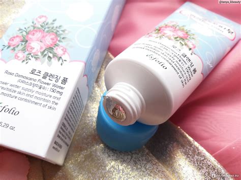 Пенка для умывания Esfolio Rose Cleansing Foam с экстрактом дамасской ...