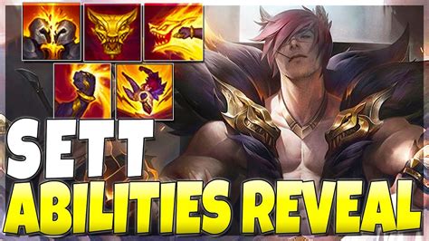 SETT ALL ABILITIES REVEALED!!! New Champion - League of Legends - YouTube