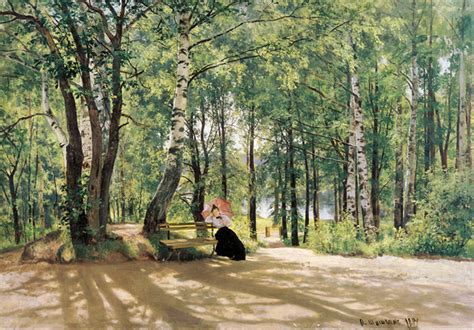 Painting by Shishkin - Near Village