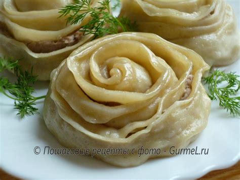 Манты розочки. Рецепт с фото. Пошаговые фотографии. Gurmel