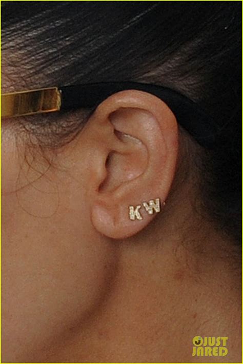 Full Sized Photo of kim kardashian kw earrings 02 | Photo 2652830 ...