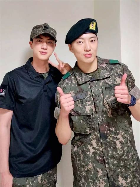 10 Pics of BTS’ Jin in military uniform that we can't stop gushing over ...