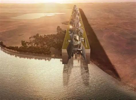 Drone reveals scale of $1 trillion The Line in Saudi Arabia