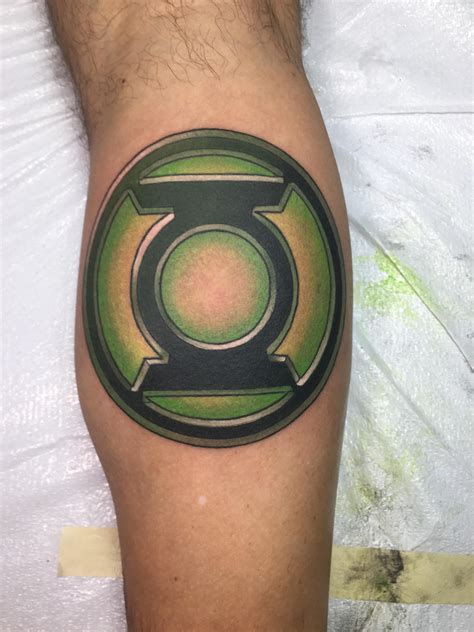 Green Lantern Ring Tattoo