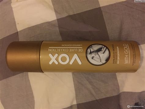 Мусс для депиляции VOX Depilatory Mousse с маслом Ши и золотом ...