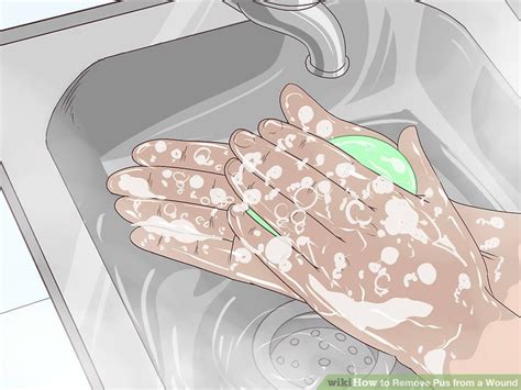 how to remove pus at home