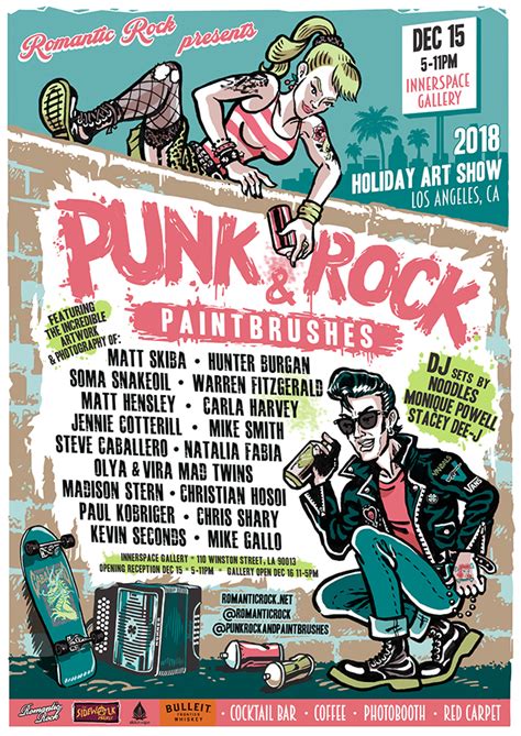 PUNK ROCK & PAINTBRUSHES Annual Holiday show! – Punk Rock & Paintbrushes