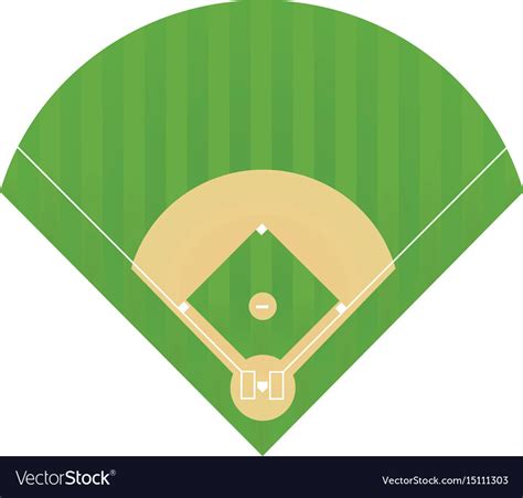 Baseball field Royalty Free Vector Image - VectorStock