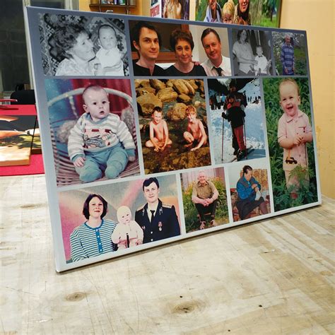 Заказать коллаж из фотографий на холсте