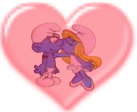 smurfette's kiss by lexy3643 on DeviantArt