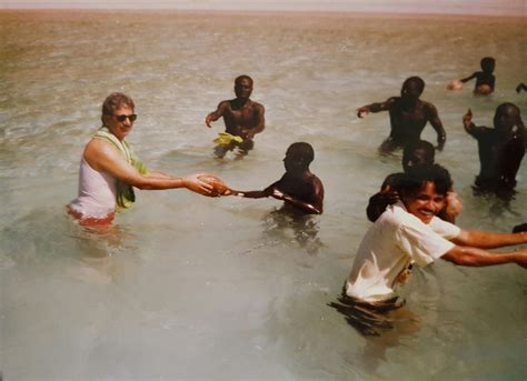 Indians visiting North Sentinel island in 1991, where coconuts were ...
