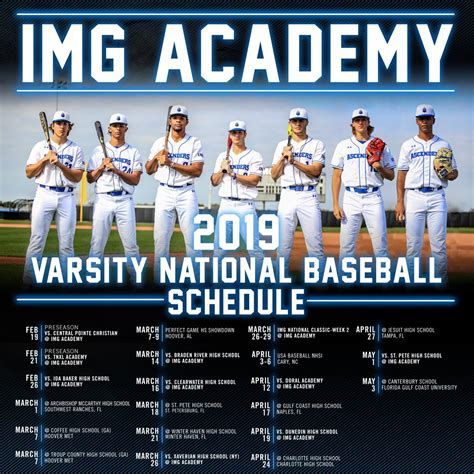 2019 Baseball Schedule | IMG Academy