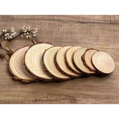 natural wood slice  craft pine wood slab  rustic wood slice
