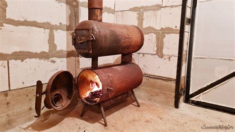Печь из газовых баллонов. Буржуйка в гараж