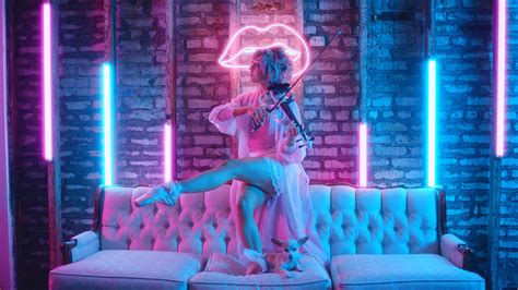 Lindsey Stirling - “Santa Baby” on Pantone Canvas Gallery