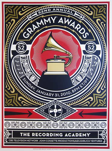 Official 52nd Grammy Awards Poster Art | This poster by Shep… | Flickr