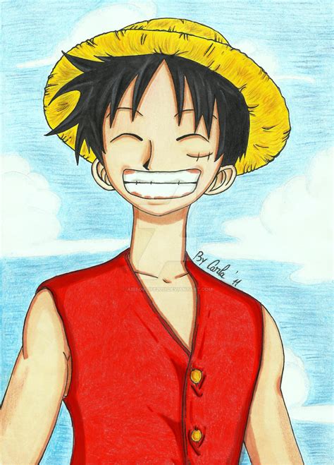 Monkey D. Luffy Full Body Drawing