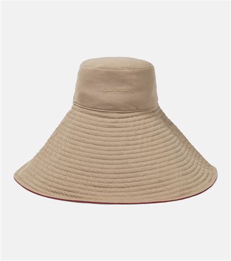 Le Chapeau Lagrima oversized sun hat in beige - Jacquemus | Mytheresa