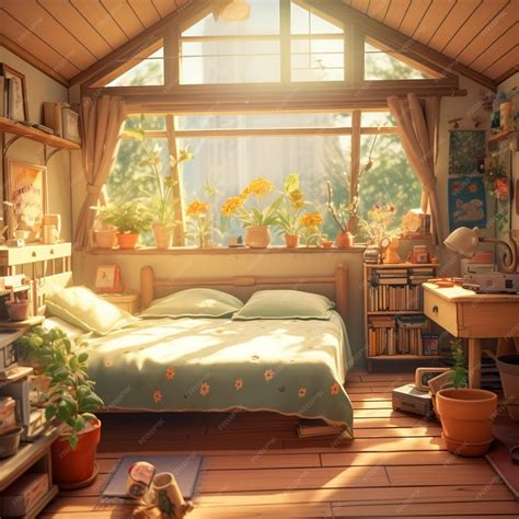 Premium Photo | Very Cozy Animated Bedroom