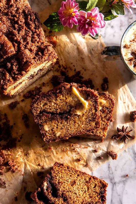 Cinnamon Crunch Swirled Banana Bread with Sweet Topping - Recipesedge
