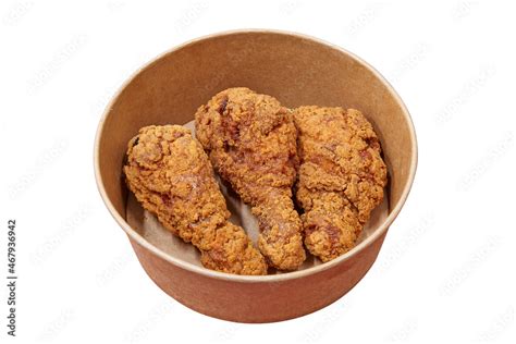 Delivery bucket box with Fried Chicken. Stock Photo | Adobe Stock