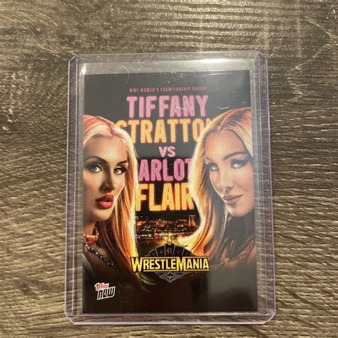 Charlotte Flair / Tiffany Stratton 2025 Topps Now WWE #WM3 Wrestlemania