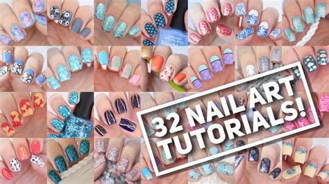 32 NAIL ART TUTORIALS! | Nail Art Design Compilation #2 - YouTube
