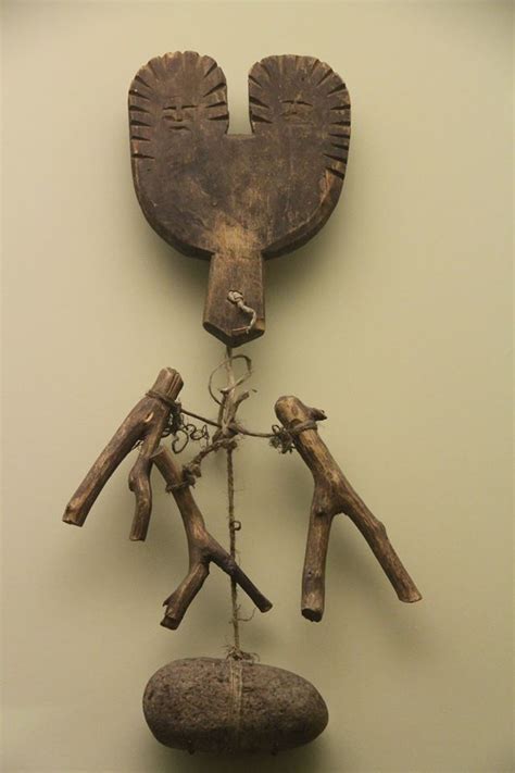 Shaman ritual tools - Siberia . Wood and stone