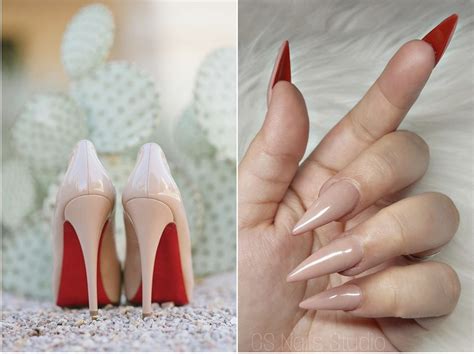 red bottoms nails stiletto sharp nails stiletto red bottom nails