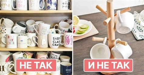 Кружки на кухне: 10 идей для хранения - Со Вкусом