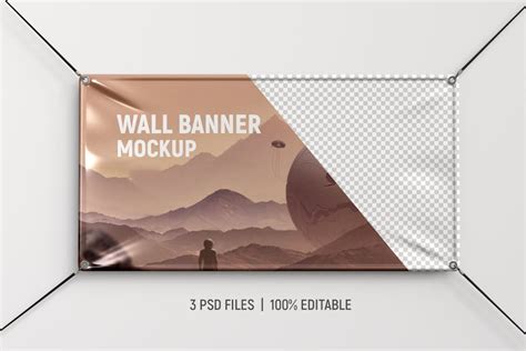 Wall Banner Mockup Set, Graphic Templates - Envato Elements