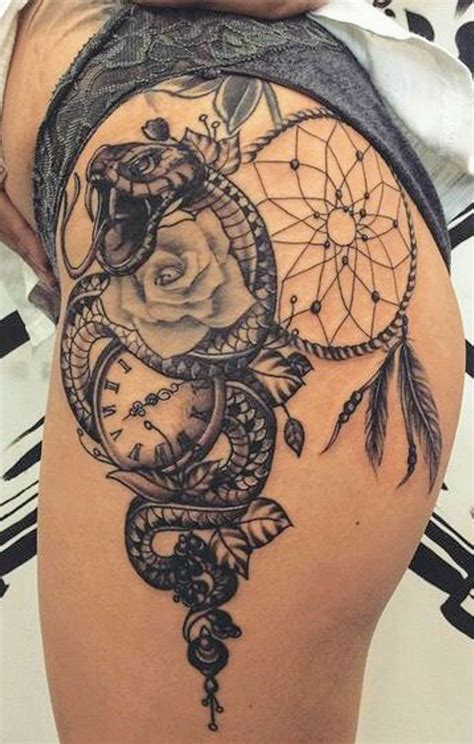Pin by Paul Van on Tattoo art | Hip tattoos women, Thigh tattoos women
