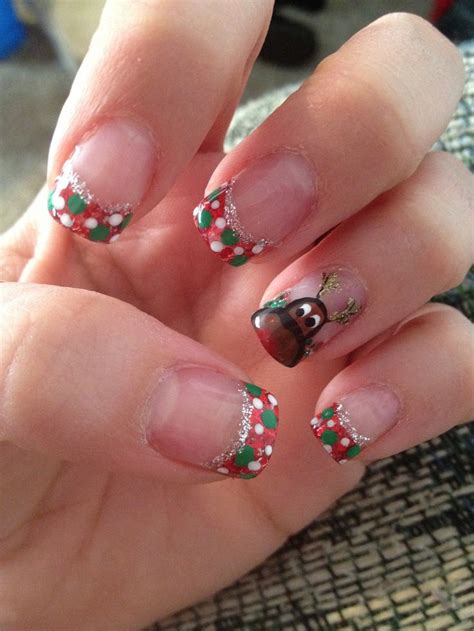 Rudolph Christmas Nails