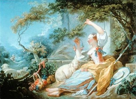 The Shepherdess - Jean-Honore Fragonard 1752 | Rococo painting, Rococo ...
