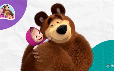 Desenho Macha E Urso
