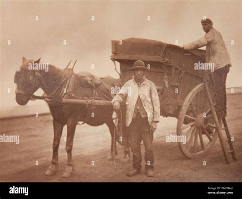 Photograph showing 'The flying dustmen' in the Street Life in London ...