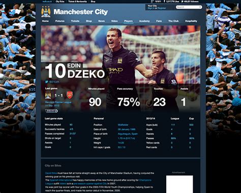 MCFC Player Pages on Behance