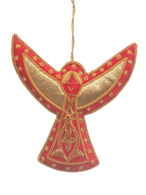 Large Red Velvet Angel - St. Nicolas