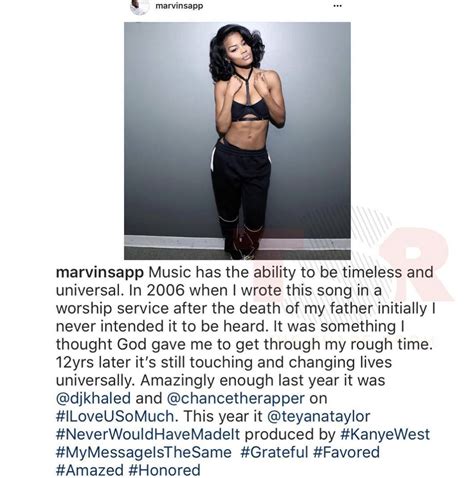 #TSRShoutout: Marvin Sapp and Teyana Taylor