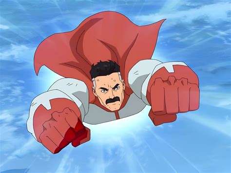 invincible show hd wallpaper soaring omni man  wallpaper